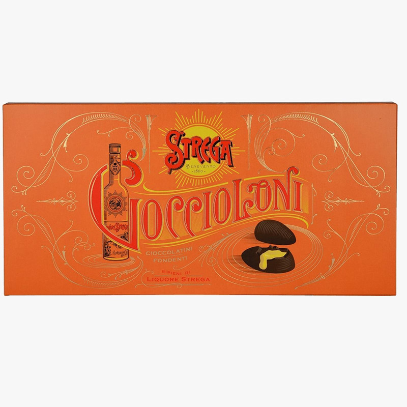 Goccioloni Strega Alberti - Cioccolatini Fondente Ripieni liquore Strega - 24 pz