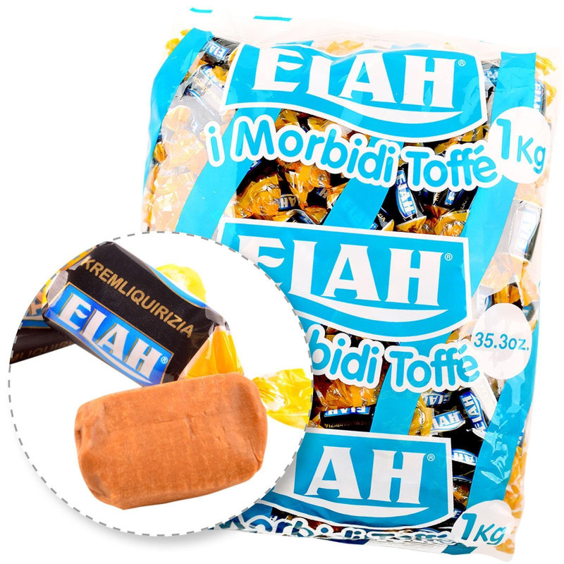 Caramelle Elah - I morbidi Toffè - Krem Liquirizia - 1 Kg