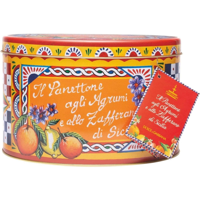 Panettone Agrumi - Fiasconaro - D&G -  Confezione Latta da 500 g