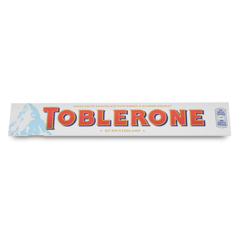 10 Barrette - Toblerone - Cioccolato Bianco 100 g