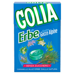 Caramelle Golia - Erbe Gocce Alpine - 10 Astucci da 49 gr