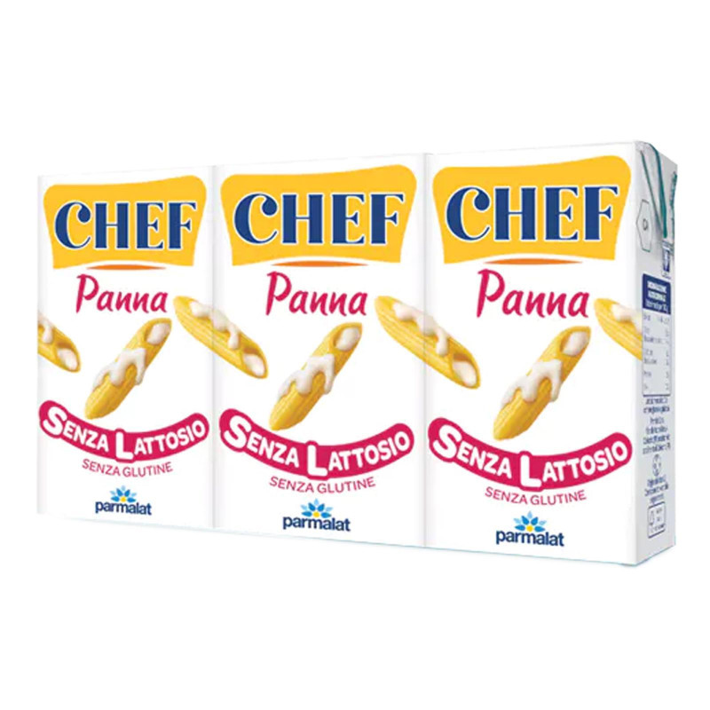 Panna da Cucina - Parmalat - Panna Chef Senza Lattosio 3 x 125 gr