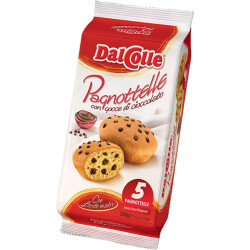 Merendine Dal Colle - Pagnottelle con Gocce Cioccolato - 5 Pezzi -...