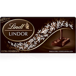 Tavoletta Cioccolato Fondente Lindt - Lindor - Extra Fondente 60%...