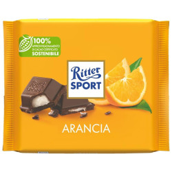 Tavoletta Ritter Sport - Arancia - Cioccolato Fondente con Crema...