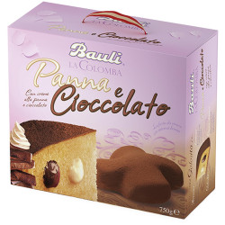 Colomba Panna e Cioccolato - Bauli - Crema Panna e Cioccolato - 750 gr