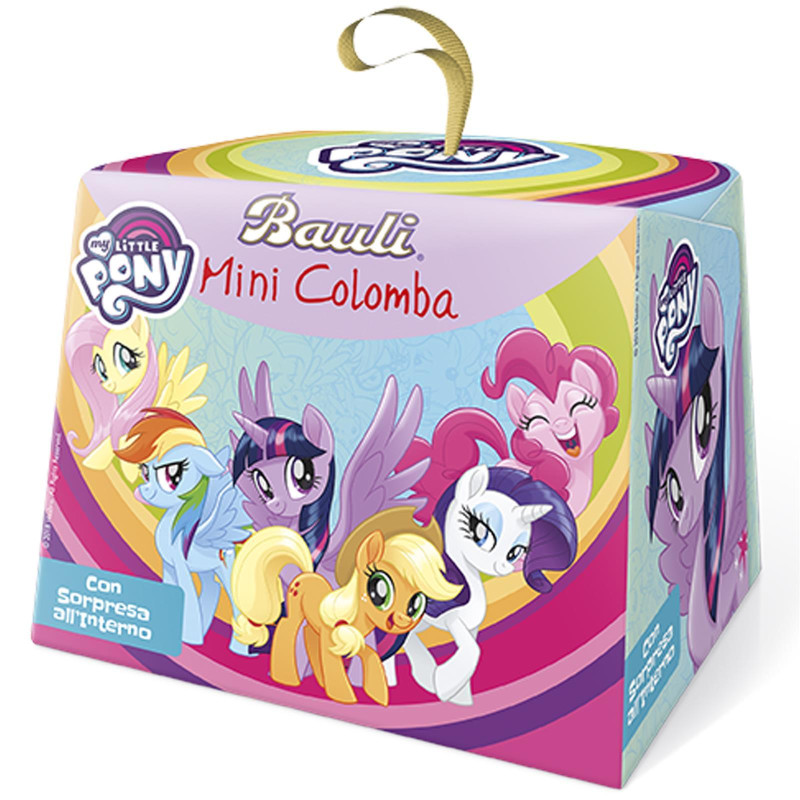 Mini Colomba Colombina Cioccolato - Bauli 100 gr Bimba My little Pony - 24 Pezzi