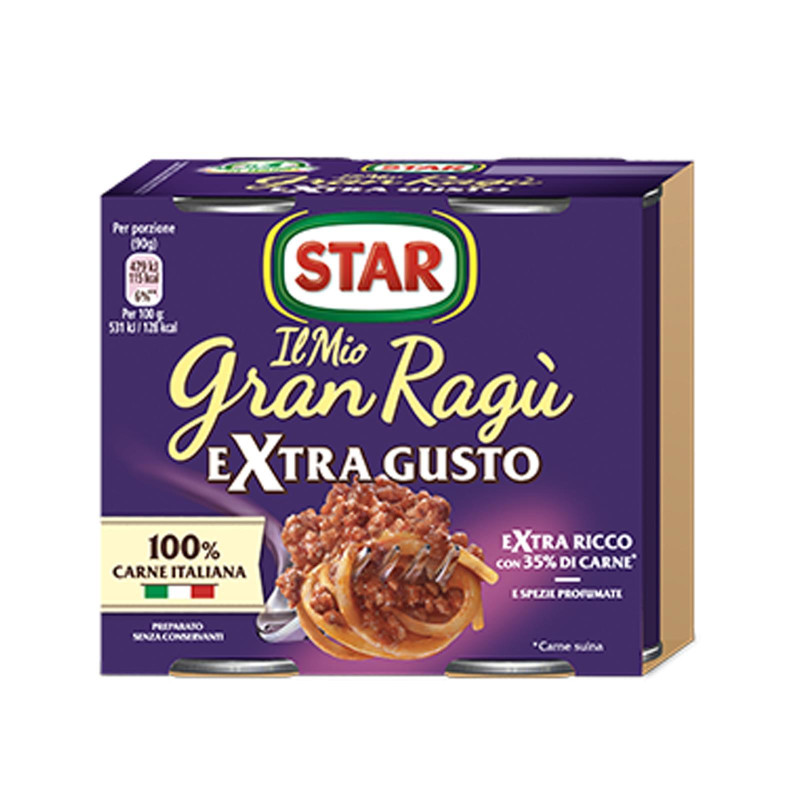 Sughi Star - Il Mio Gran Ragù Extra Gusto - 2 Barattoli da 180 gr