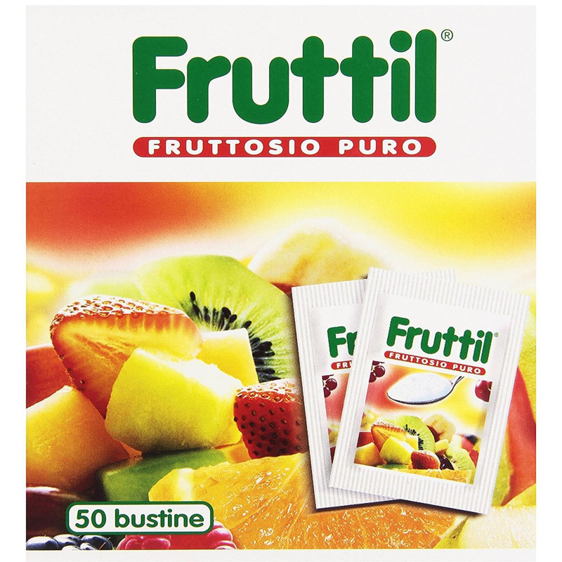 Dolcificante Fruttil - Dispenser - 50 Bustine - Fruttosio Puro