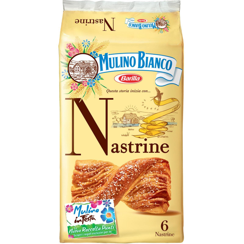 Merendine Mulino Bianco - Nastrine - 6 Pz - 240 gr