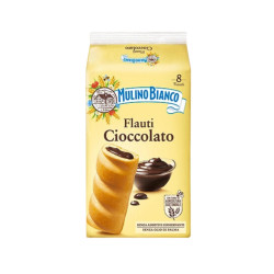 Merendine Mulino Bianco - Flauti al Cioccolato - 8 Pz - 280 gr