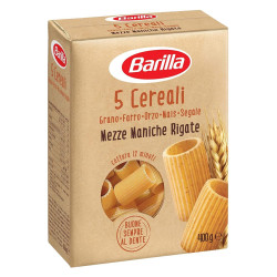 Pasta Barilla - 5 Cereali - Mezze Maniche Rigate - 400 gr