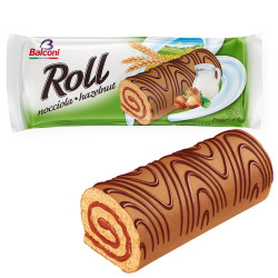 Torta Balconi - Tronchetto Roll alla Nocciola - 250 gr