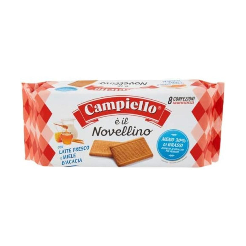 Biscotti - Campiello - Il Novellino - Con Latte Fresco e Miele D'Accacia - 700 g 