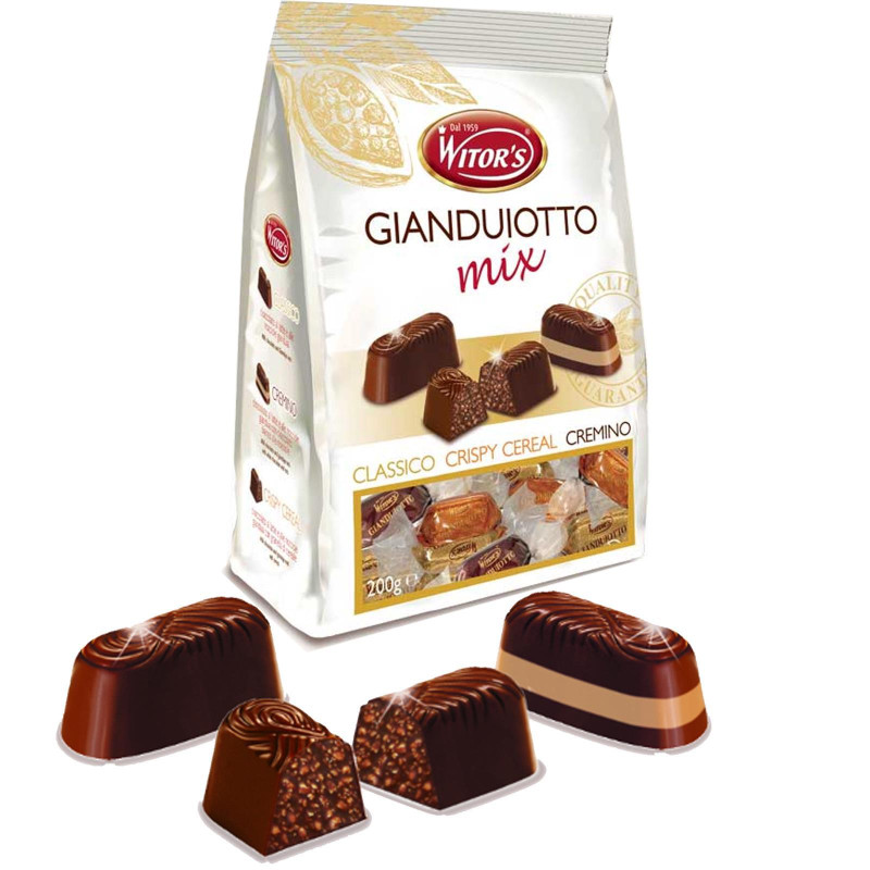 Cioccolatini Witor's - Gianduiotto Mix - Busta da 200 gr