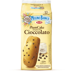 Merendine Mulino Bianco - Plumcake Con Gocce di Cioccolato - 10 Pz...