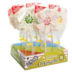 Caramelle Marshmallow Le Monelle - Spiedino Girasole - 12 Pezzi