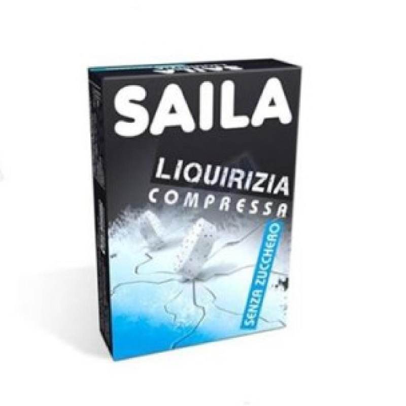 Caramelle Saila - Compresse Dure all Liquirizia - Senza Zucchero - Box da 16 Astucci da 40 g