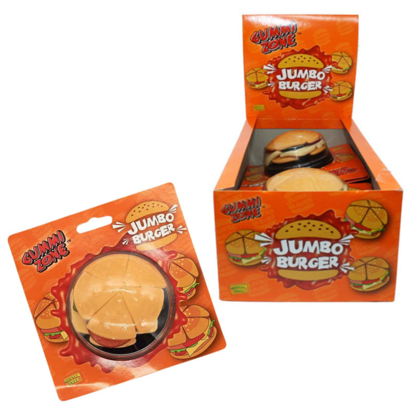 Caramelle Gommose - Gummi Zone - Jumbo Burger - 6 Pezzi