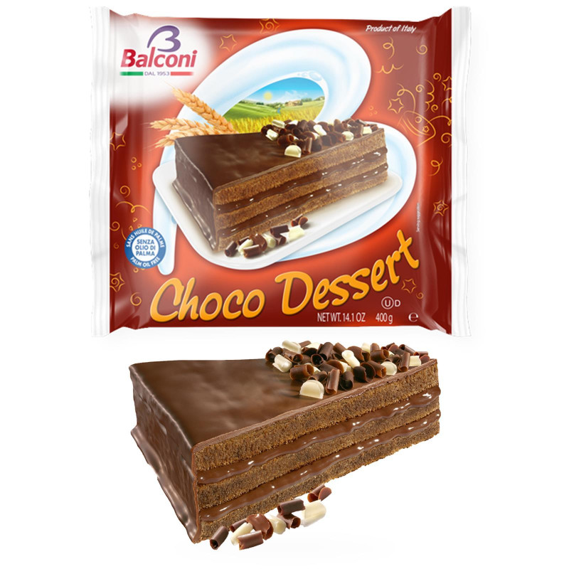 Torta Balconi - Torta Choco Dessert al Cioccolato - 400 gr