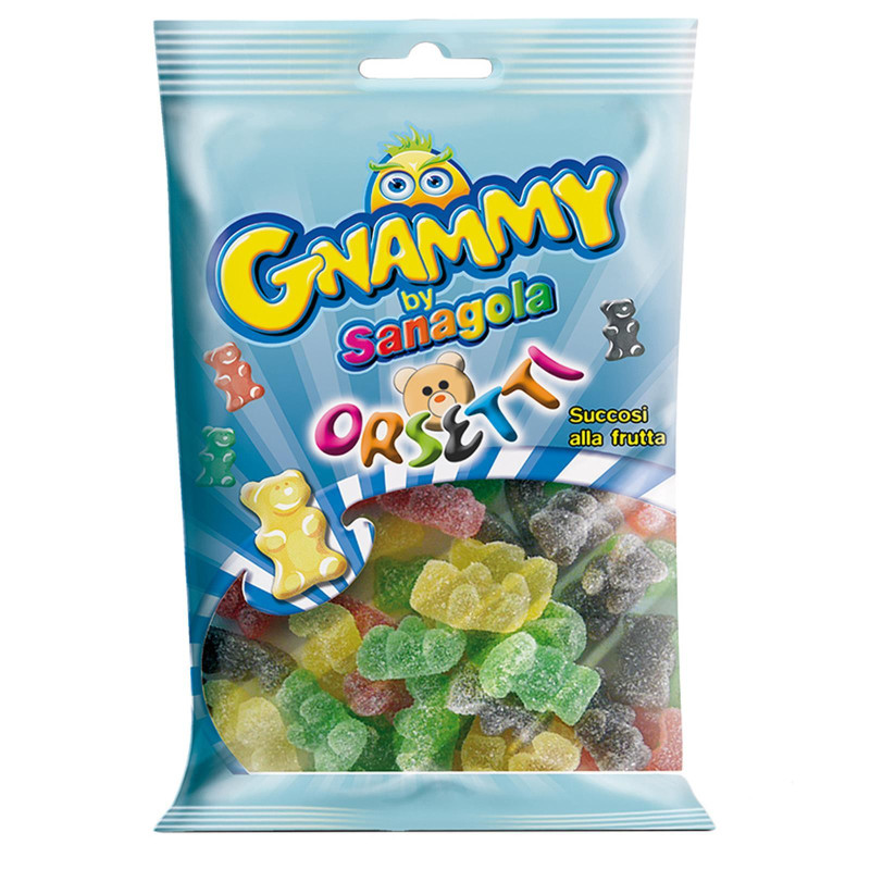 Caramelle Gommose Gnammy Sanagola - Orsetti alla Frutta - 175 gr