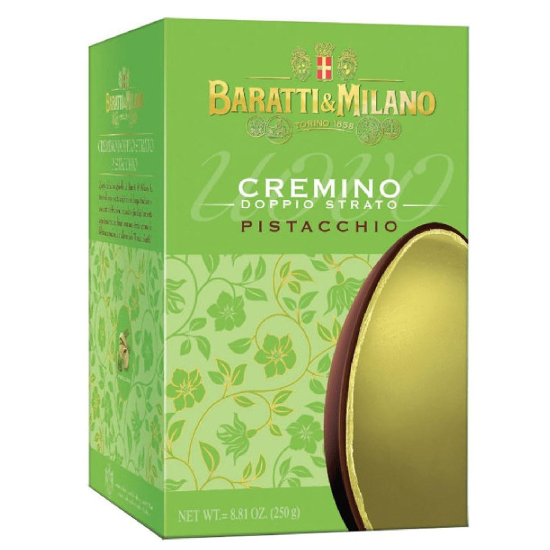 Uovo Pasqua - Baratti & Milano- Cremino Doppio Strato - Pistacchio - 250 gr