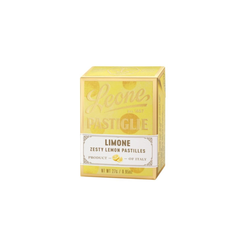 Caramelle Dure - Pastiglie Leone - Gusto Limone - Astuccio da 6 x 30g