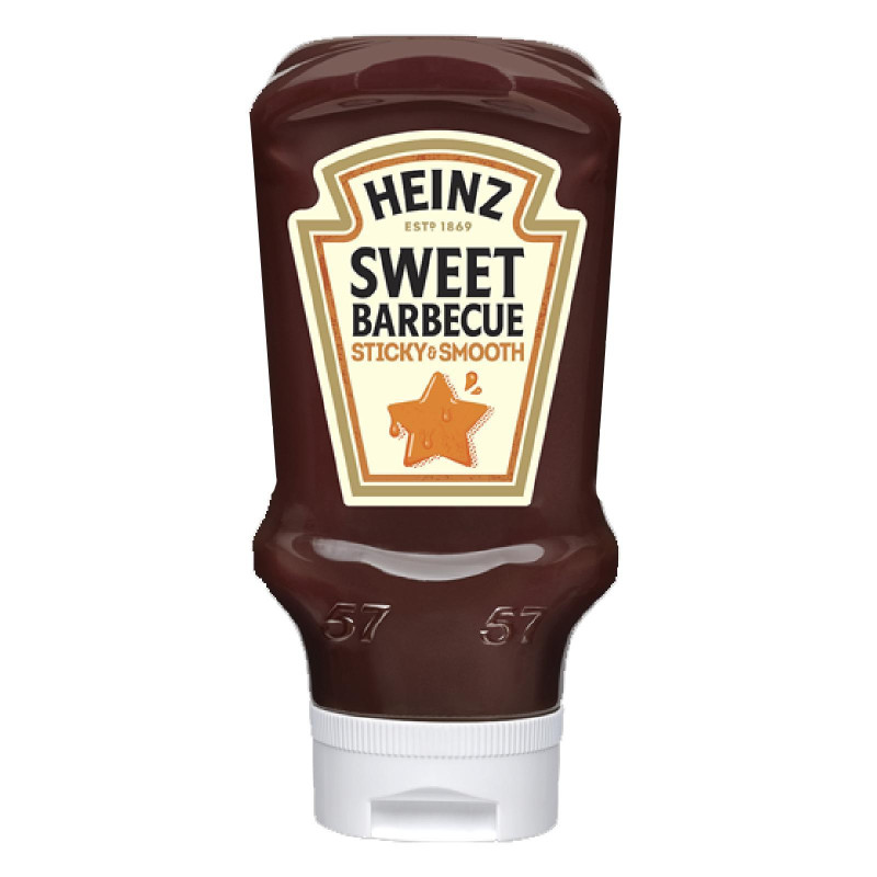 Salsa Heinz - Sweet Barbecue Sauce - BBQ - Sticky e Smooth - Bottiglia da 400 ml