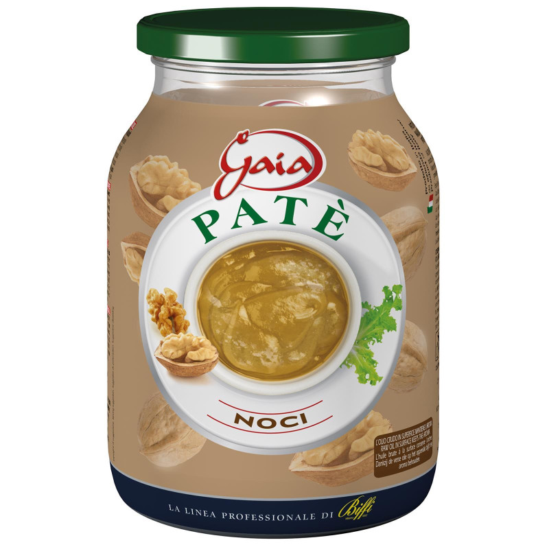 Pate' di Noci Gaia - Ricetta Classica - Vaso Vetro 1050 gr