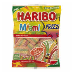 Caramella Gommosa - Haribo - Miami Frizzi - Bustina da 90 gr