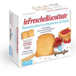 Fette Biscottate - GrissinBon - Basso Contento di Sale - 250 gr