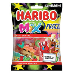 Caramella Gommose - Haribo - Frutta - Frizzi Mix - Bustina da 90 g