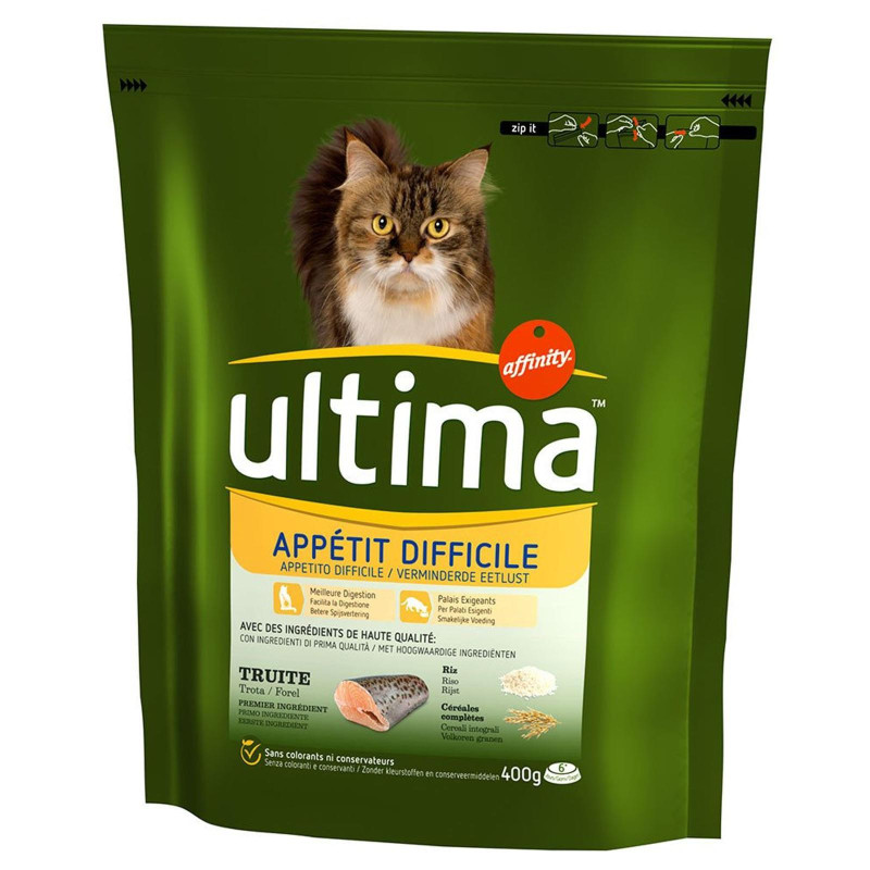 Crocchette per Gatti - ULTIMA Appetito Difficile - Trota  440g