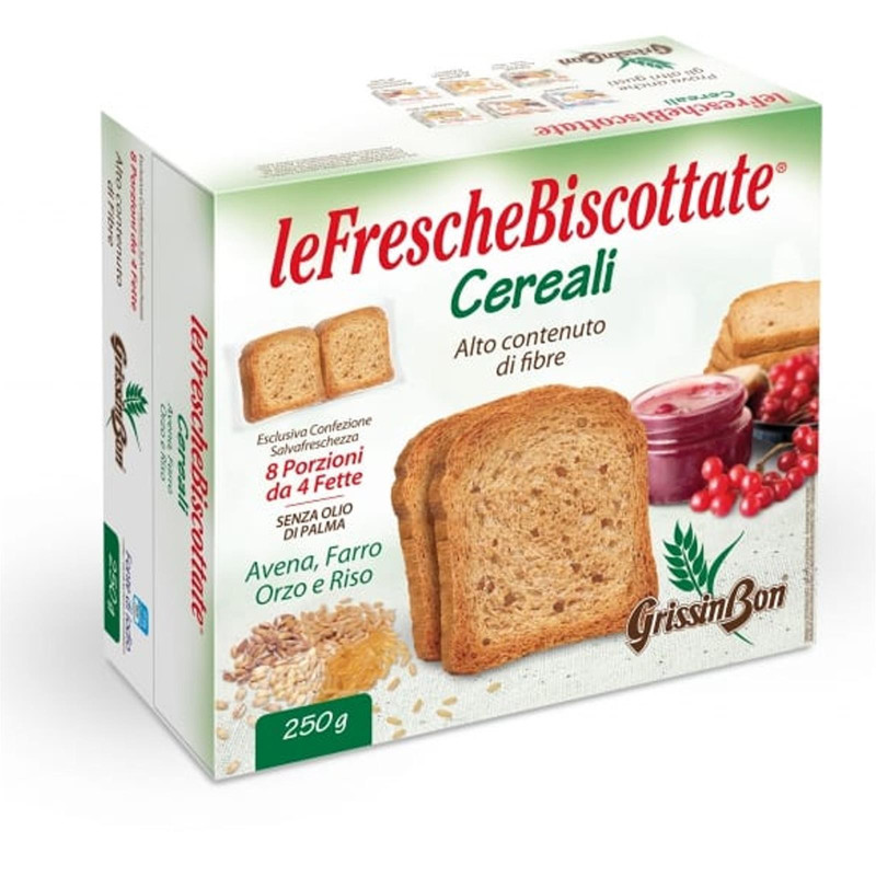 Fette Biscottate - GrissinBon - Ai Cereali - 250 gr