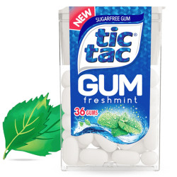 Tic Tac Gum - Gomme - Fresh Mint - Menta - 28 Confetti - 1 Blister