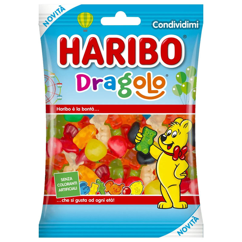 Caramella Gommosa - Haribo - Dragolo - Bustina da 90 g