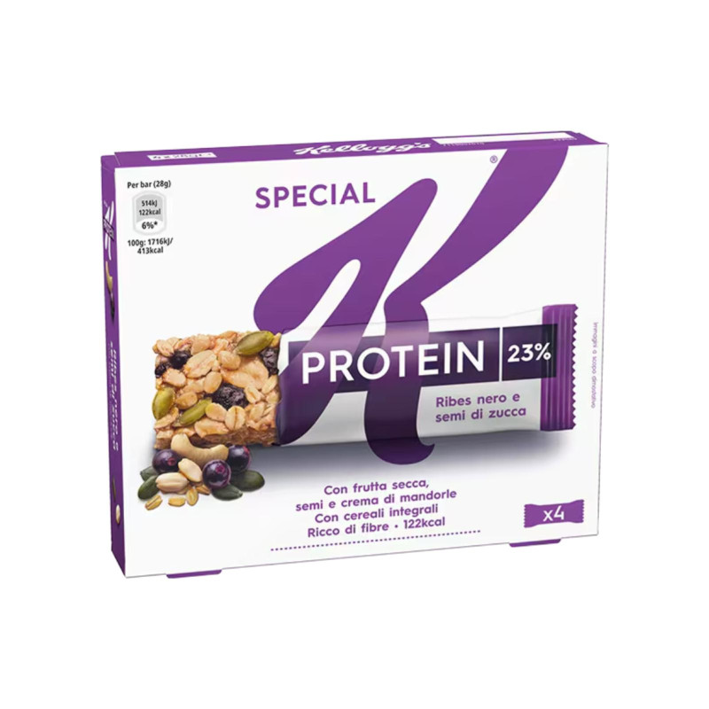 Special K - Barette Protein - Ribes Nero e Semi di Zucca - 112gr 