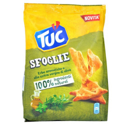 Crackers Tuc - Sfoglie - Erbe Aromatiche e Olio Evo - 170 gr