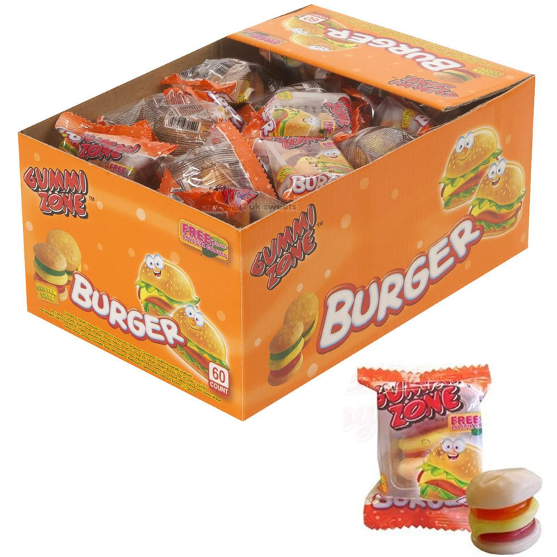 Mini Burger Gommosi - Gummi Zone - 60 Pezzi