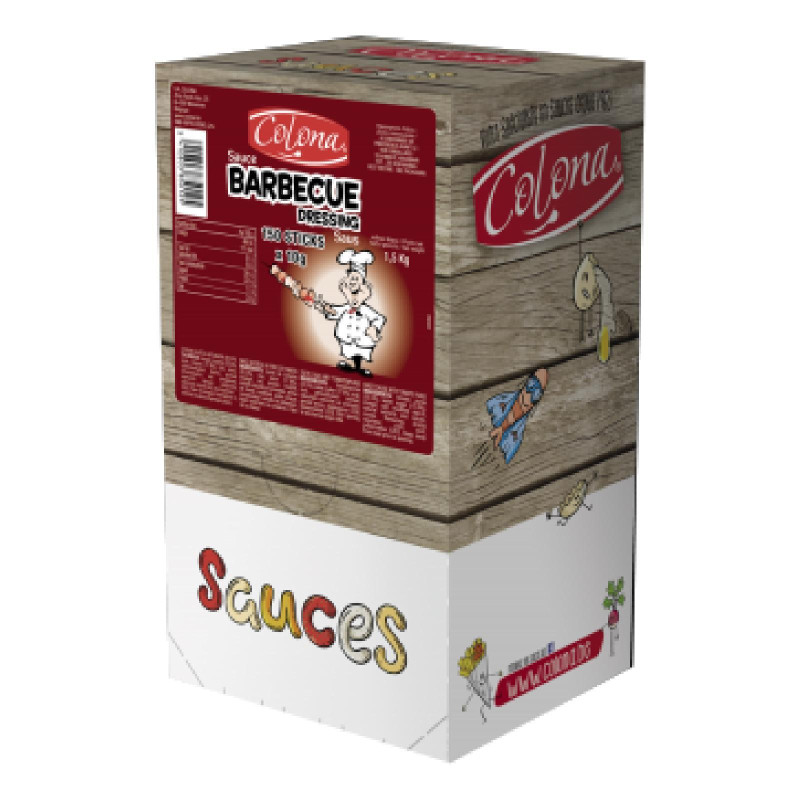 Salsa Barbecue - Colona - Sauce BBQ - Box 150 Bustine da 10 g