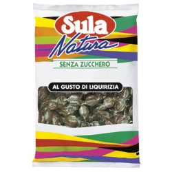 Caramelle Sula Natura - Gusto Liquirizia - Senza Zucchero - Busta...