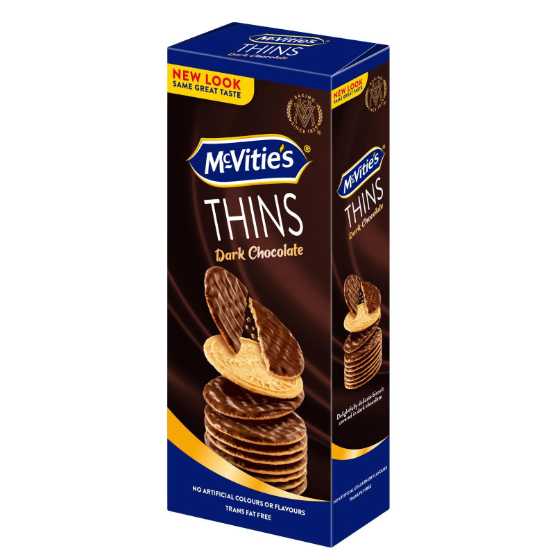 Biscotti McVitie's - Digestive Thins Cioccolato Fondente - 150 gr