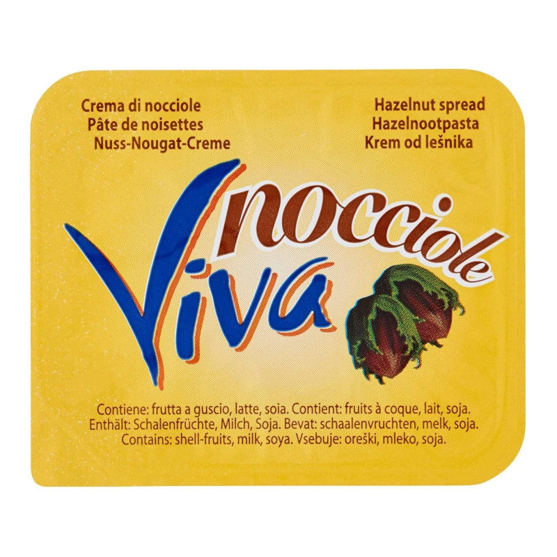 Vaschetta Crema Spalmabile alla Nocciola - 18 g - Viva Nocciole - 60 Pezzi