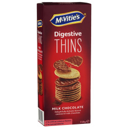 Biscotti McVitie's - Digestive Thins Cioccolato al Latte - 150 g