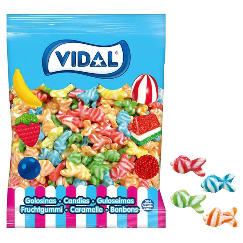 Caramelle Gommose - Pesciolini Twist - Vidal - 250 Pezzi 1,5 kg