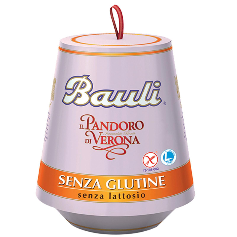 Pandoro Bauli - Il Pandoro di Verona - Senza Glutine e Senza Lattosio - 500 gr