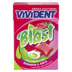 Gomme Da Masticare Ripiene Vivident Fruit Blast Fragola Lime 5...