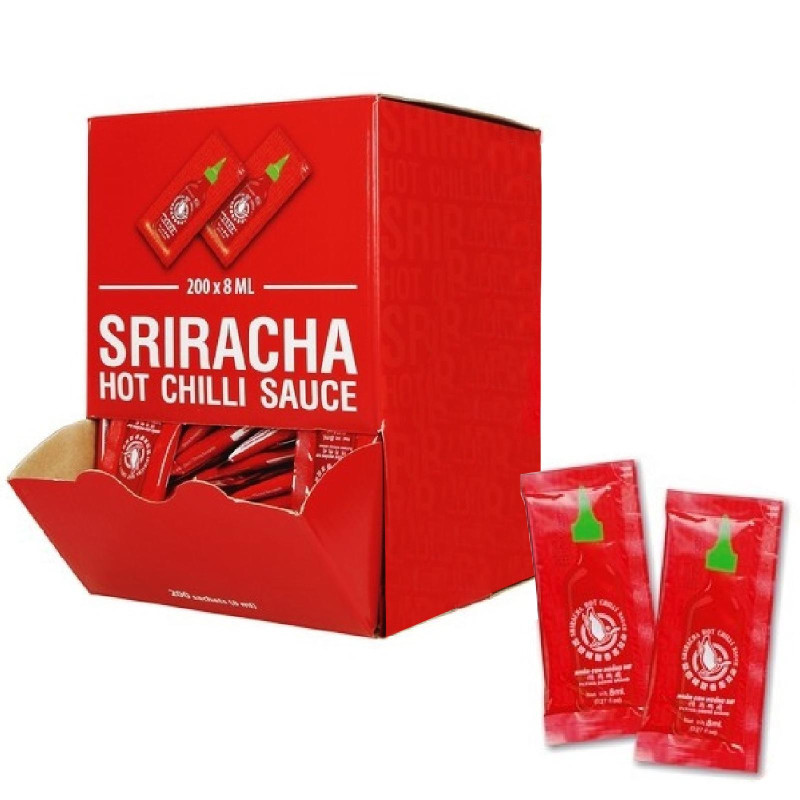 Salsa Piccante - Flying Goose - Sriracha Hot Chilli Sauce - 200 Bustine da 8 ml