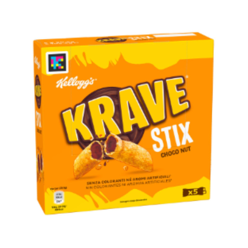 Barretta Di Cereali - Krave Stix - Choco Nut - Ripieno Al Gusto Di Cioccolato E Nocciole - 102 g