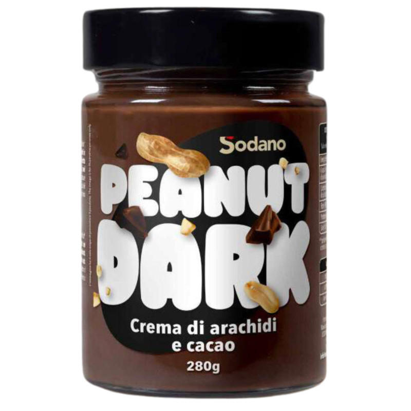 Burro D'Arachidi - Sodano - Peanut Dark - Arachidi & Cacao - Barattolo 280 g